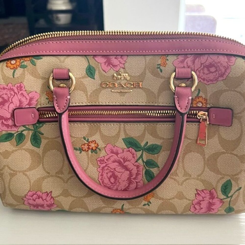 Coach Satchel Bag (double handle and adjustable cross strap)